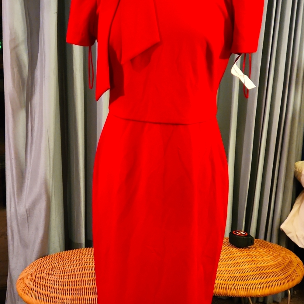 Holiday perfect red Liz Claiborne Dress NWT